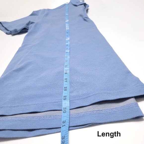 Travis Mathew Mens Blue Short Sleeve Polo Shirt Size L Cotton Blend Golf Preppy - Picture 6 of 9